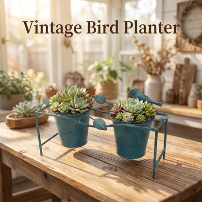 Double Bird Metal Plant Stand