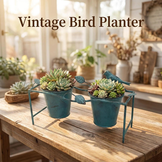 Double Bird Metal Plant Stand