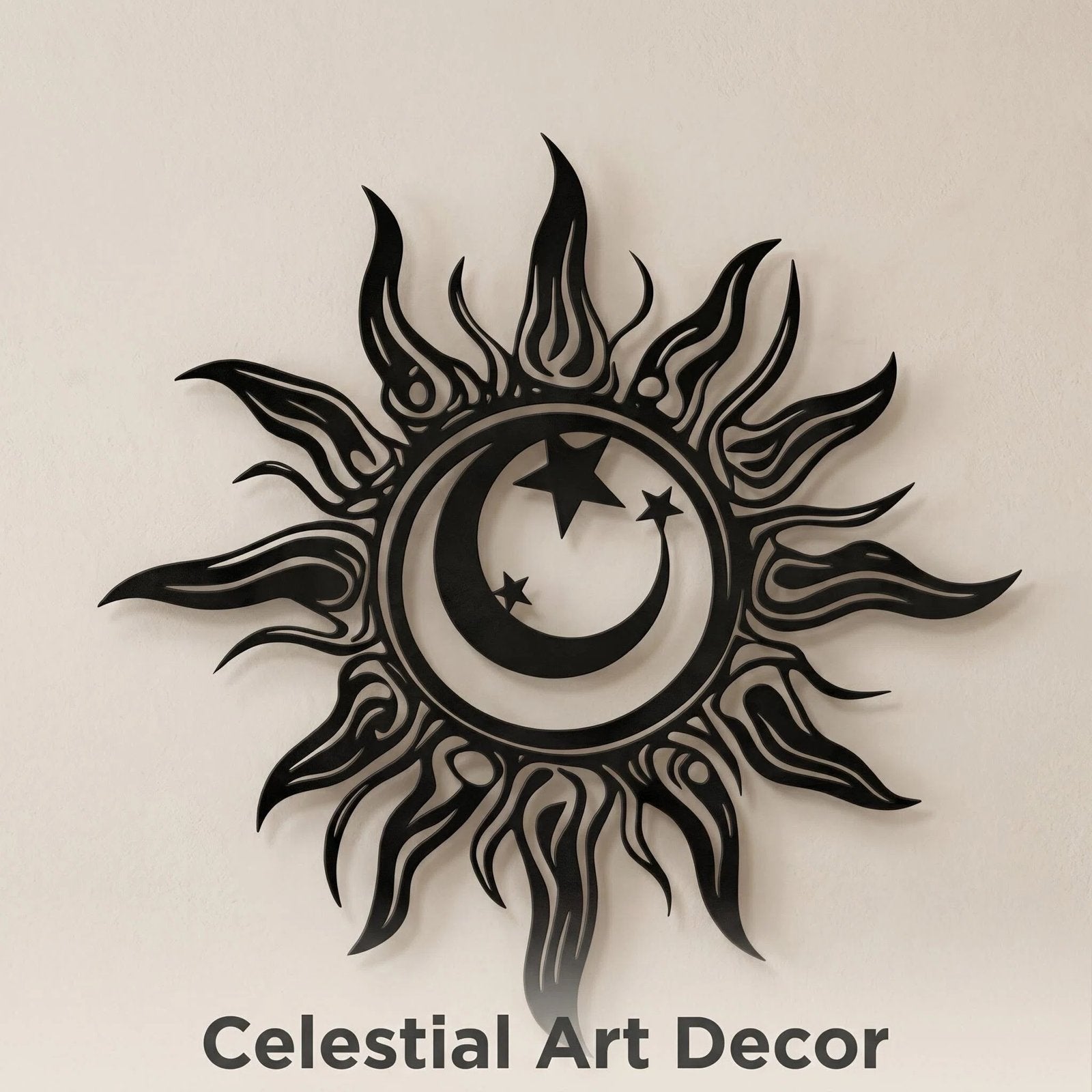 Sun & Moon Metal Wall Art