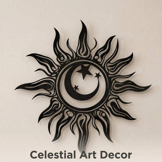 Sun & Moon Metal Wall Art