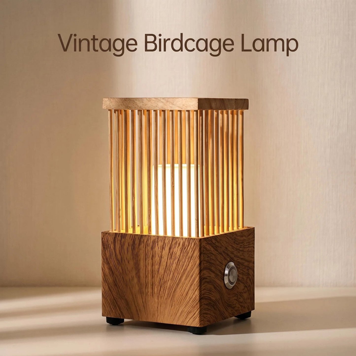 Birdcage Metal Frame Ambient Table Lamp