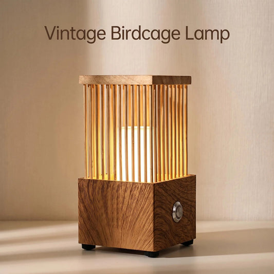 Birdcage Metal Frame Ambient Table Lamp