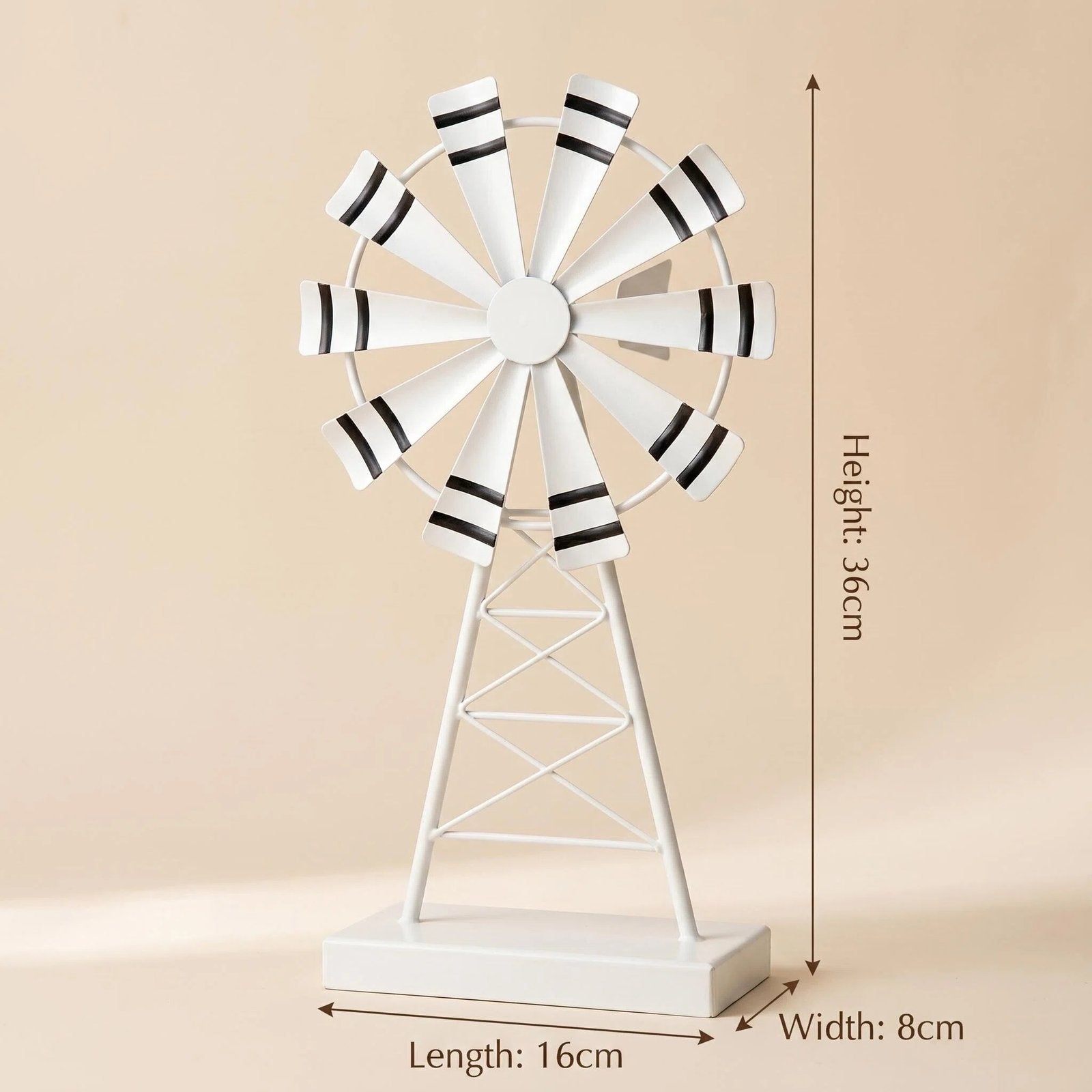 Rustic Metal Windmill Tabletop Decor product detail view