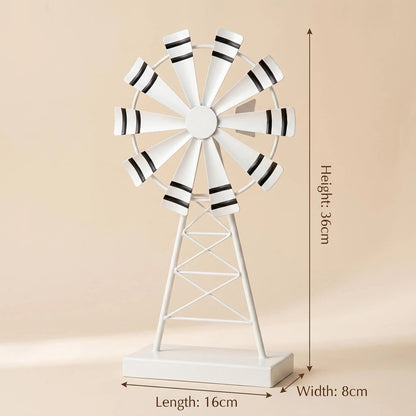 Rustic Metal Windmill Tabletop Decor product detail view