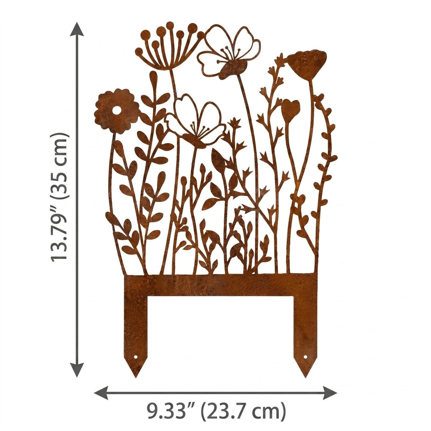 Rustic Metal Wildflower Garden Stake alternate product view