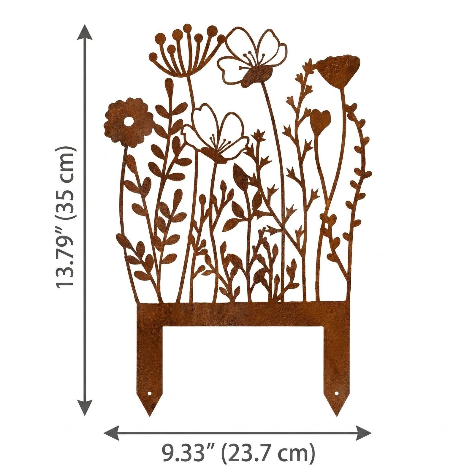 Rustic Metal Wildflower Garden Stake alternate product view