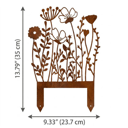 Rustic Metal Wildflower Garden Stake alternate product view