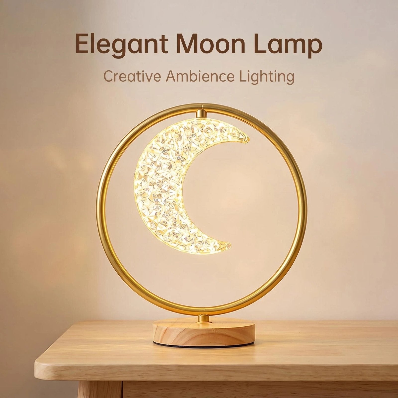 Moon & Star Metal LED Table Lamp