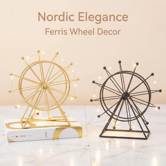 Rotating Nordic Metal Ferris Wheel Table Decor