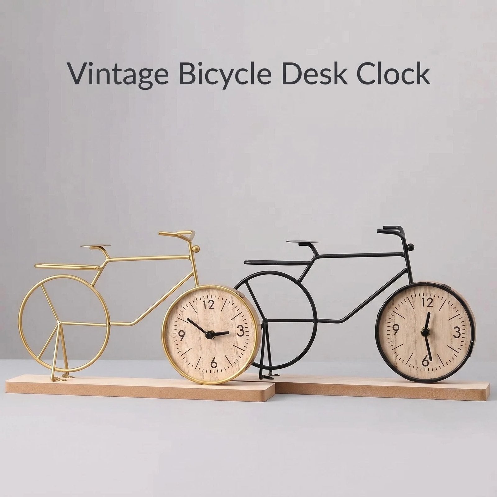 Metal Bicycle Desk Clock