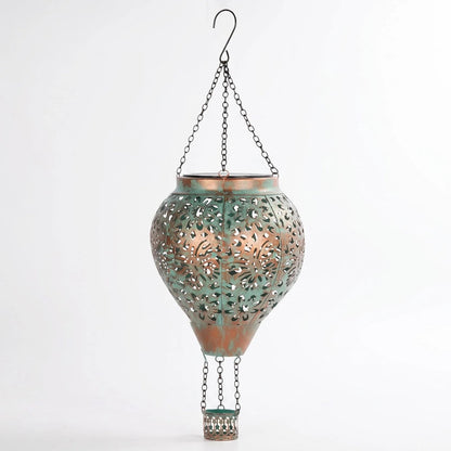 Solar Metal Hot Air Balloon Garden Lantern