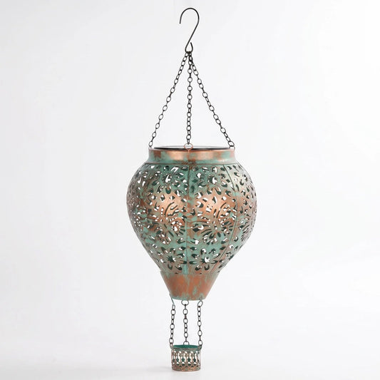 Solar Metal Hot Air Balloon Garden Lantern