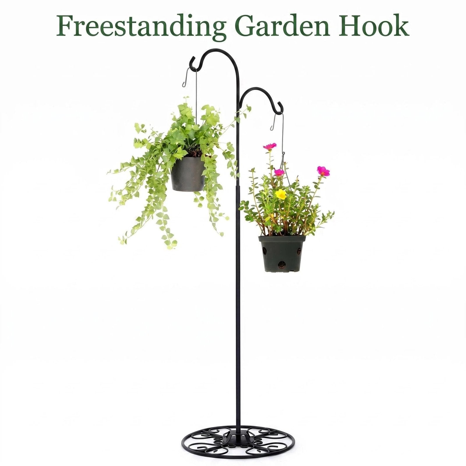 Double Metal Shepherd Hook Stand