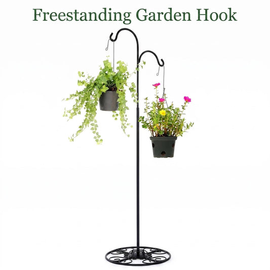 Double Metal Shepherd Hook Stand