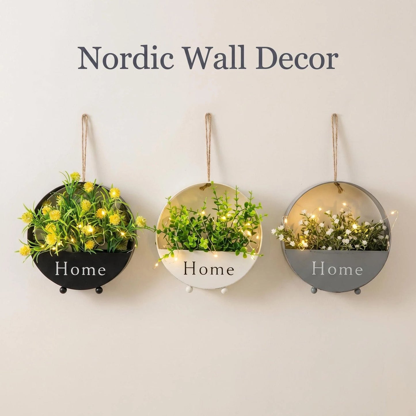 Nordic Metal Wall Planter