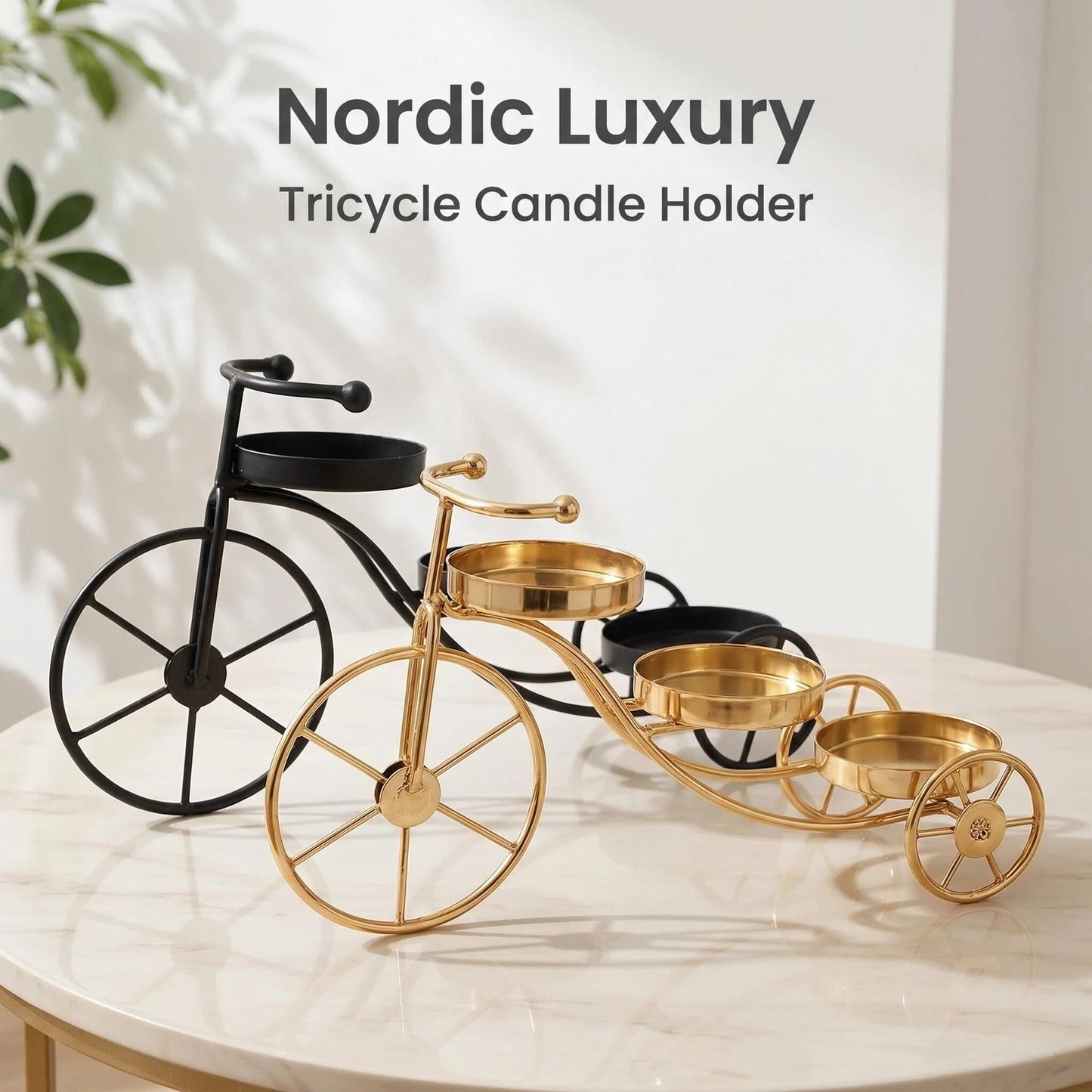 Modern Metal Table Candle Holder
