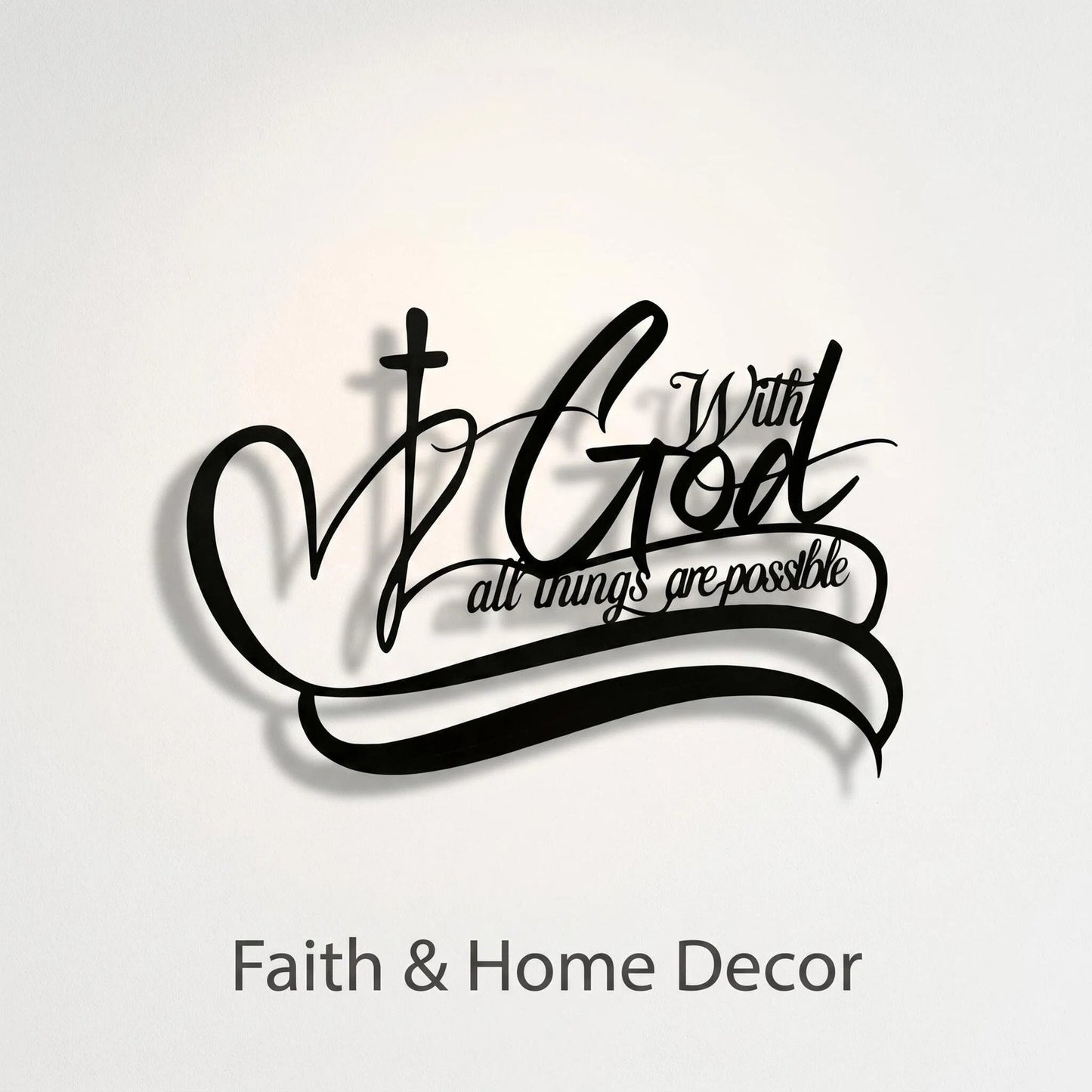 Metal Cross Christian Wall Art