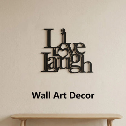 Live Love Laugh Metal Word Wall Art