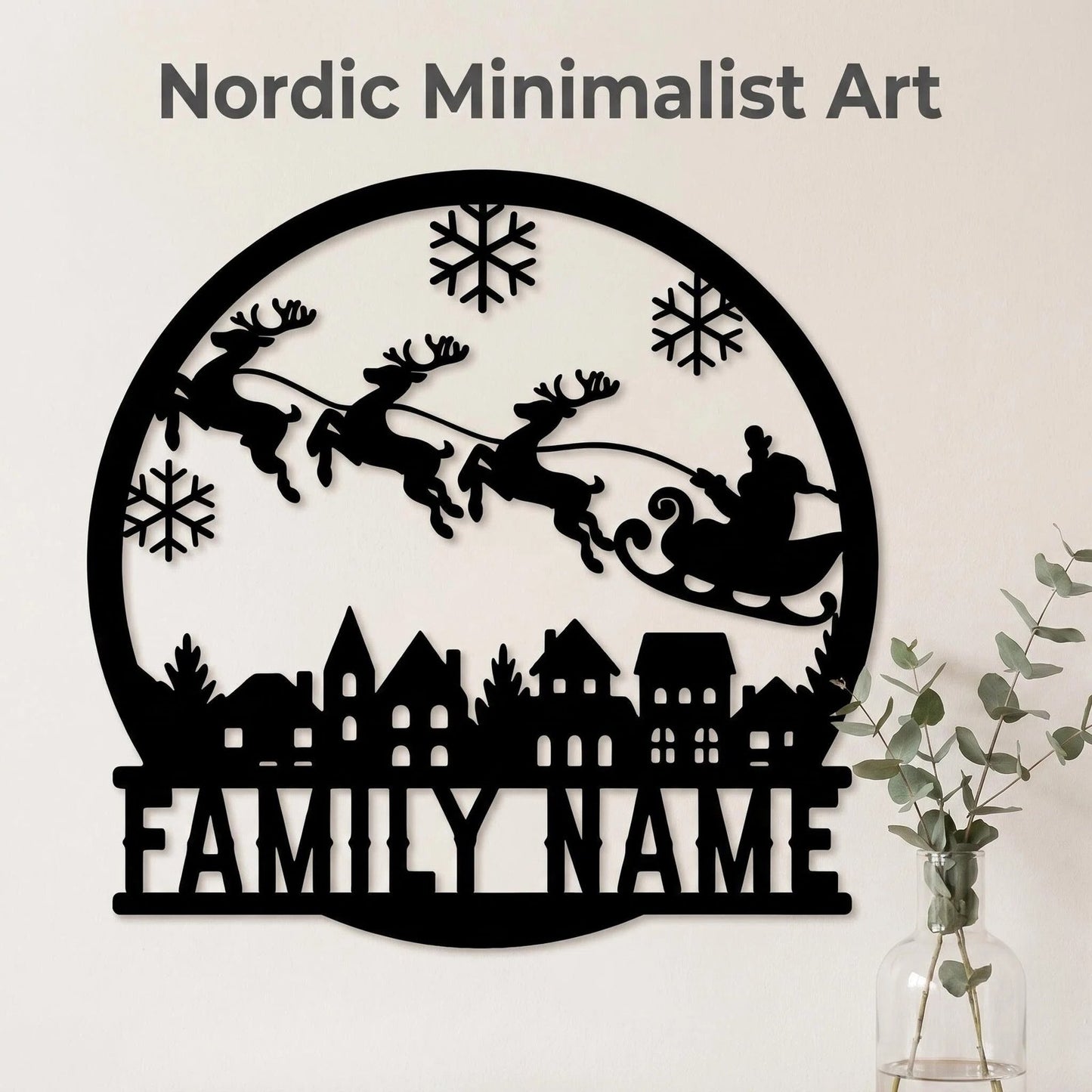 Modern Nordic Metal Wall Art