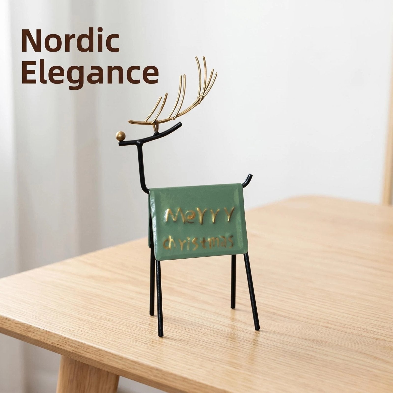 Nordic Metal Christmas Deer Table Decor