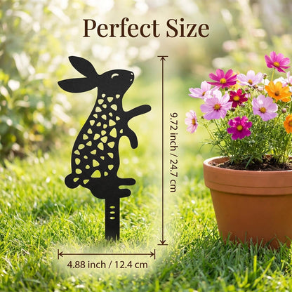 Metal Rabbit Garden Stake alternate product view