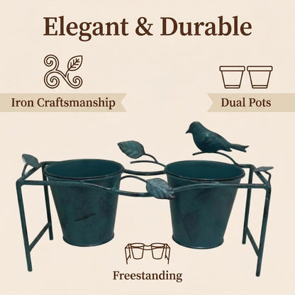 Double Bird Metal Plant Stand alternate product view