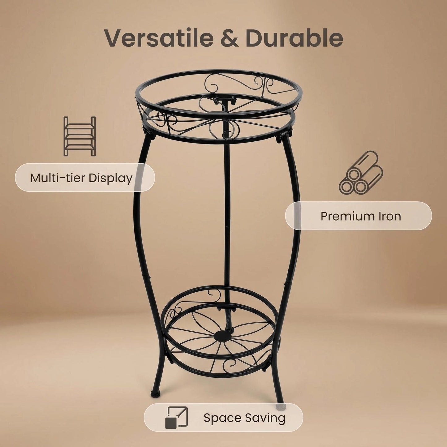 Multi-Tier Metal Plant Stand alternate product view