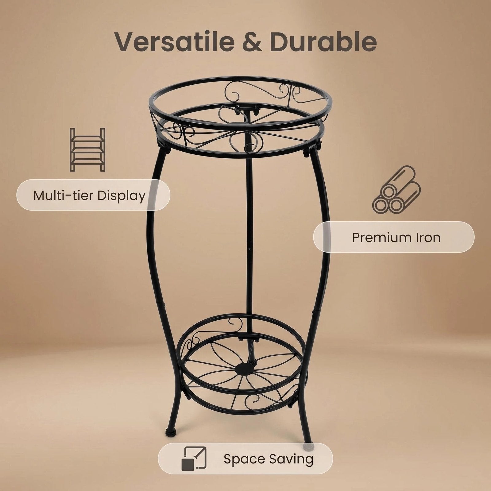 Multi-Tier Metal Plant Stand alternate product view