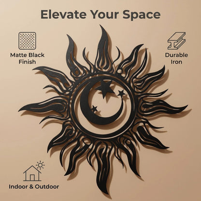 Sun & Moon Metal Wall Art alternate product view
