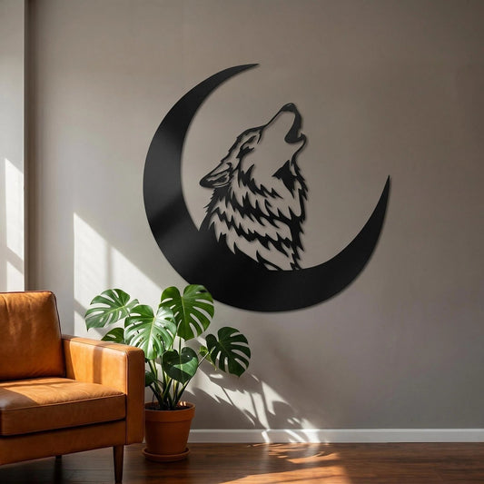 Wolf Metal Wall Art alternate product view