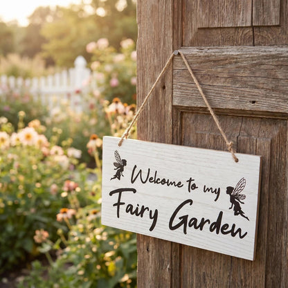 Fairy Garden Metal Welcome Sign alternate product view