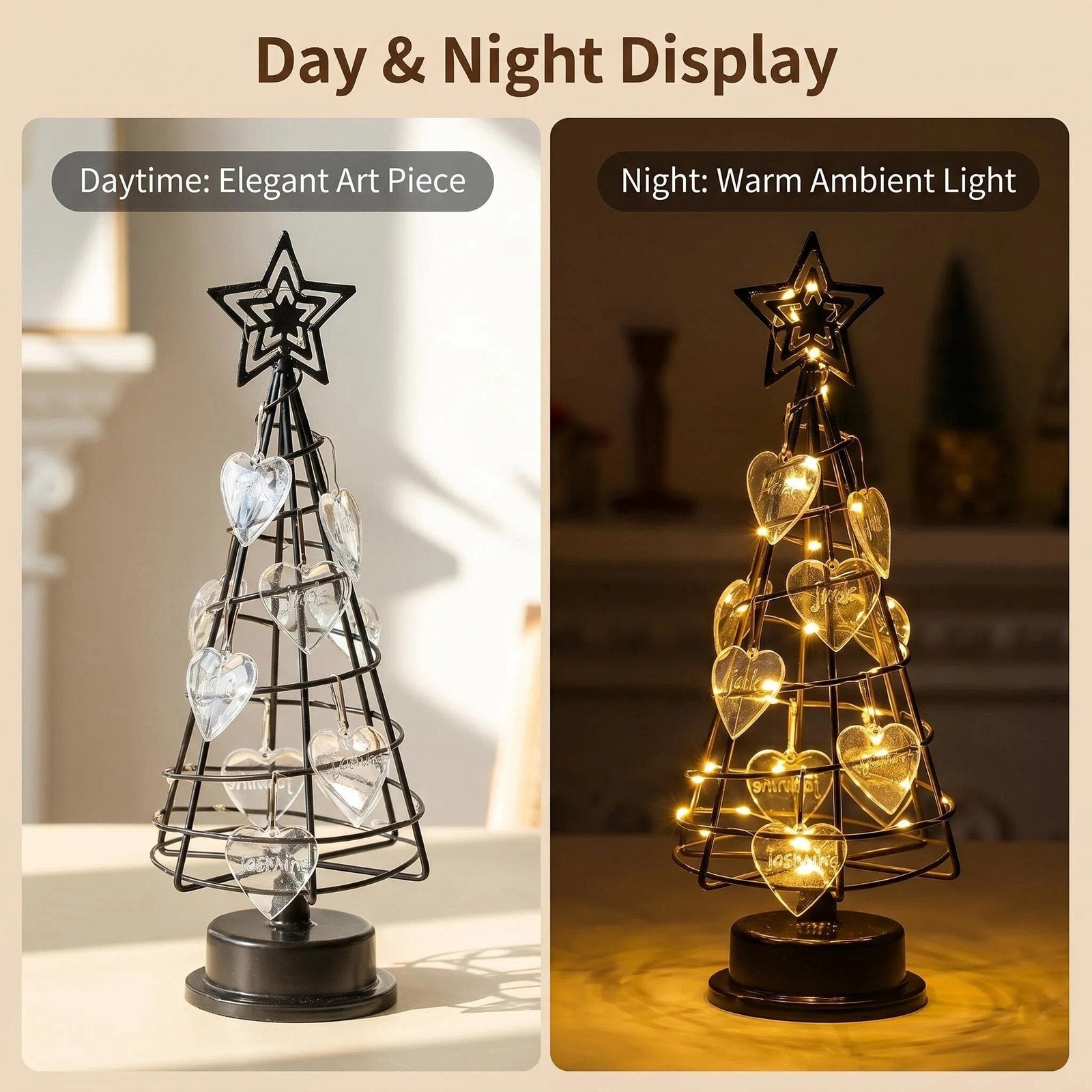 LED Crystal Christmas Tree Decor alternate product view