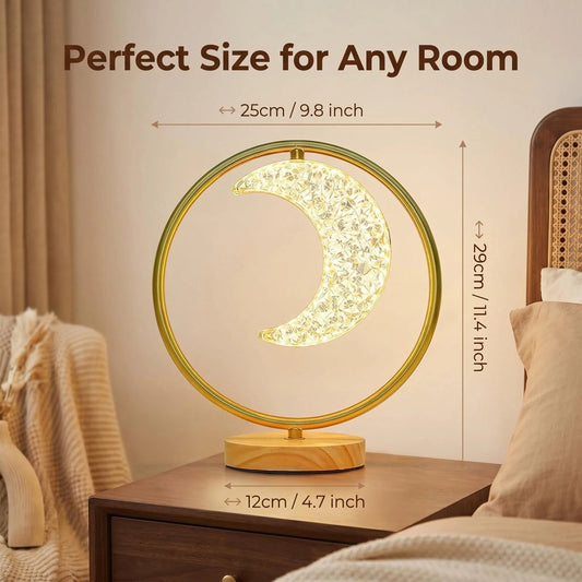 Moon & Star Metal LED Table Lamp alternate product view