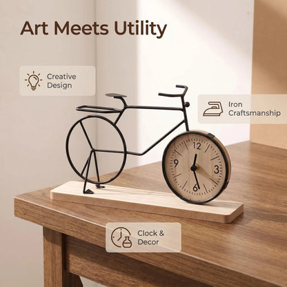 Metal Bicycle Desk Clock alternate product view