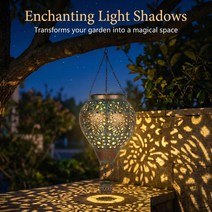 Solar Metal Hot Air Balloon Garden Lantern additional product view