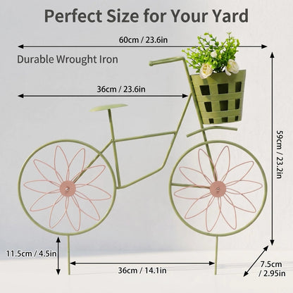 Metal Bicycle Garden Stake product detail view