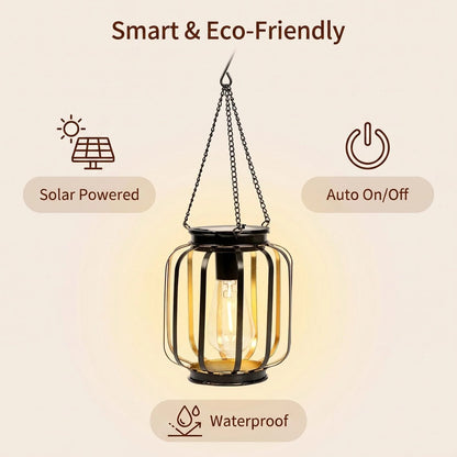 Solar Metal Hanging Garden Lantern alternate product view