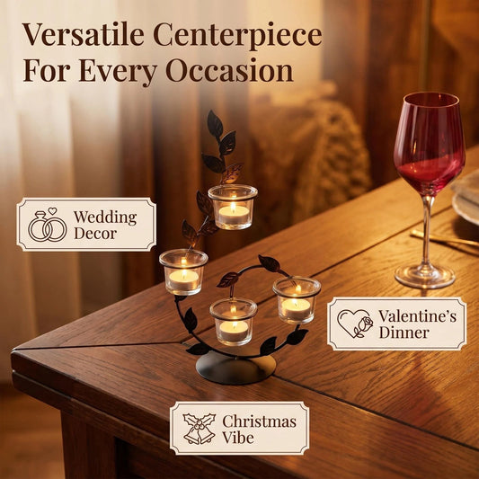 Vintage Iron Candle Holder alternate product view