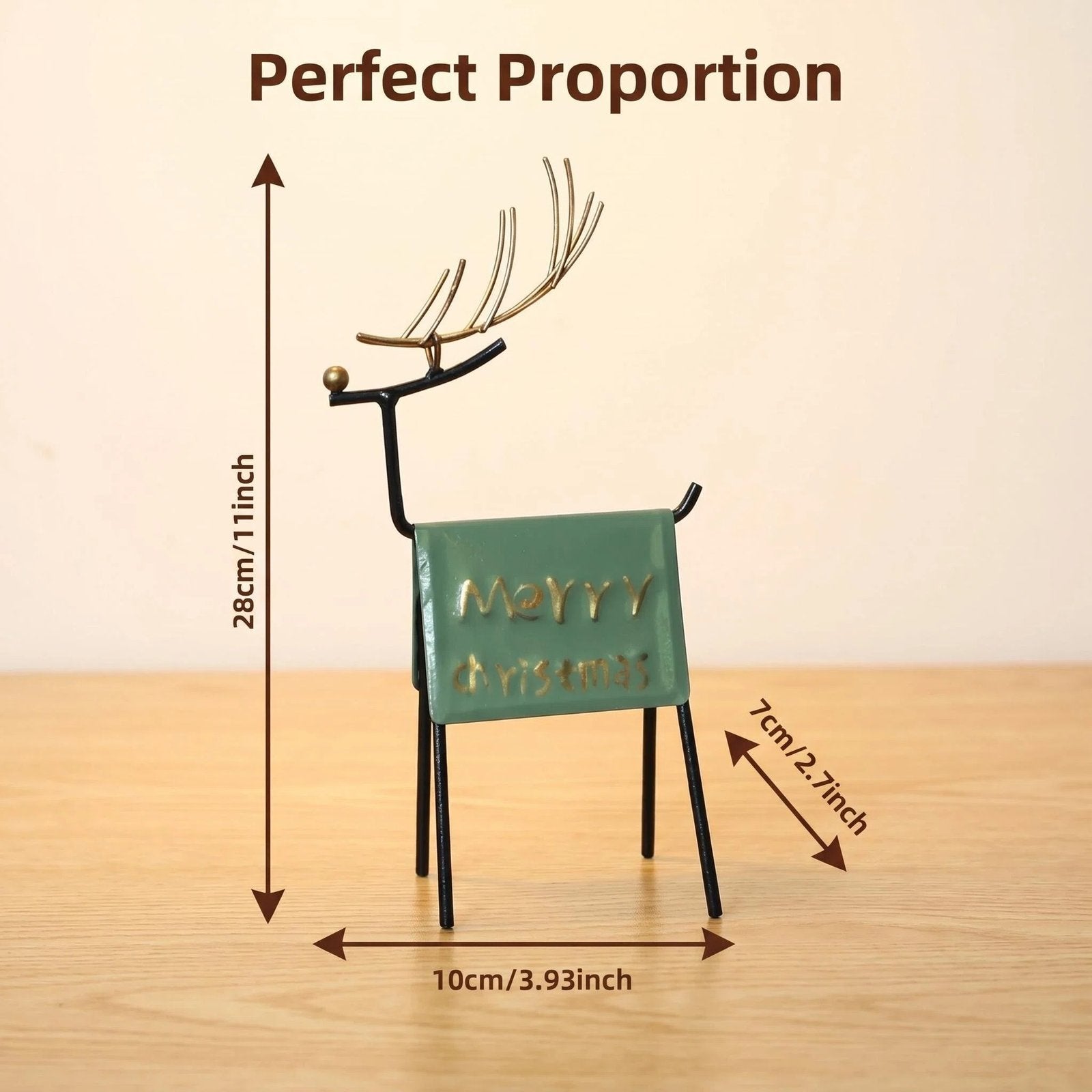 Nordic Metal Christmas Deer Table Decor alternate product view