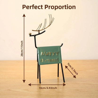 Nordic Metal Christmas Deer Table Decor alternate product view