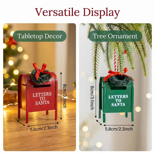 Metal Christmas Mailbox Table Ornament alternate product view