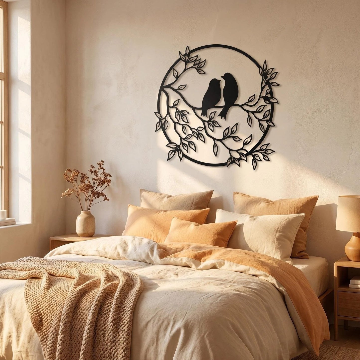 Love Birds Metal Wall Art alternate product view