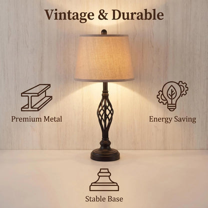 Vintage Iron Table Lamp alternate product view