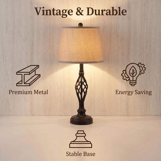 Vintage Iron Table Lamp alternate product view