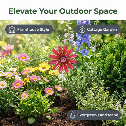Metal Daisy Garden Stake product detail view