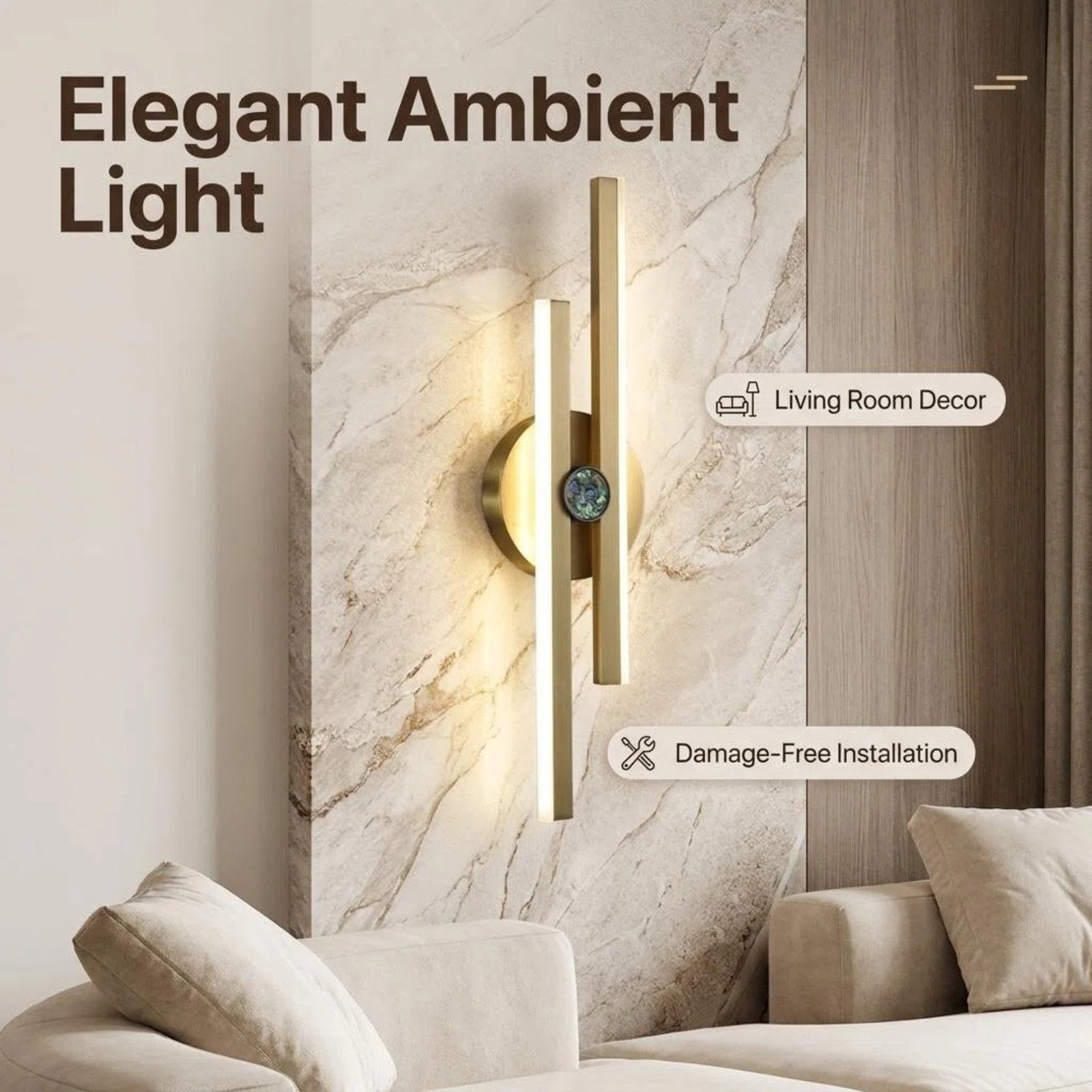 Rechargeable Metal LED Wall Sconce product detail view