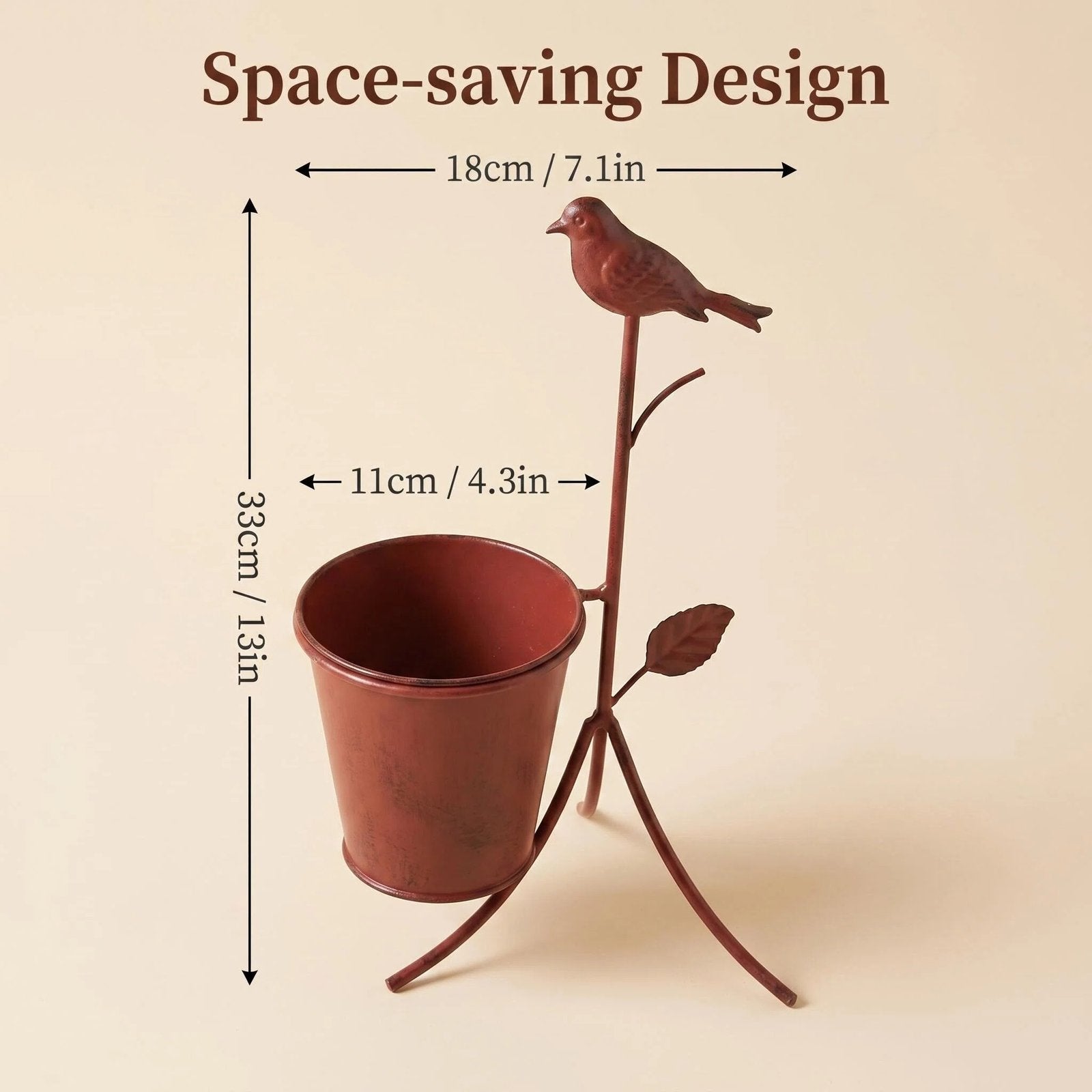 Decorative Bird Metal Plant Stand product detail view