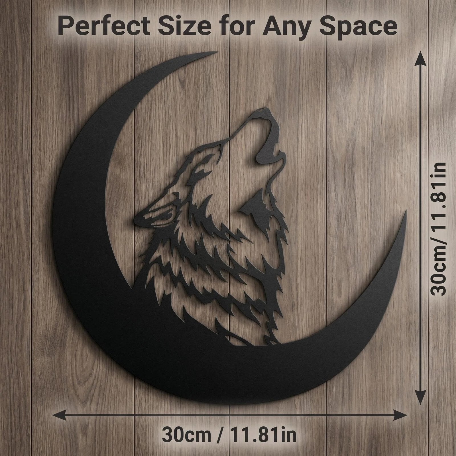 Wolf Metal Wall Art product detail view