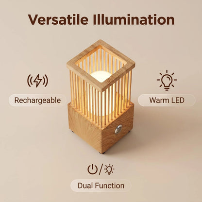 Birdcage Metal Frame Ambient Table Lamp product detail view