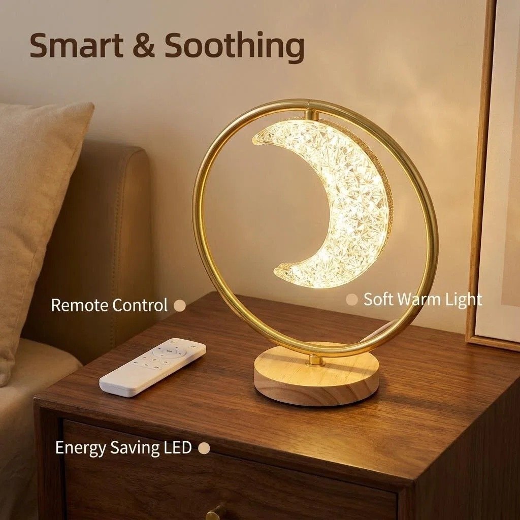 Moon & Star Metal LED Table Lamp product detail view